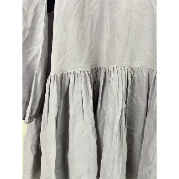 Topshop 100% Silk Lace Tunic Shift Dress UK Made‎ Sz 10 Romantic Layers - Picture 7 of 14